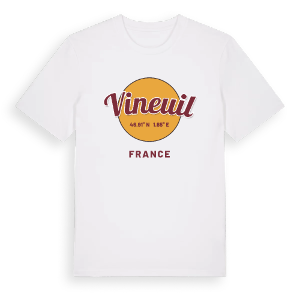 Vineuil cirkel t-shirt – ekologisk bomull t-shirt från Pinshirt