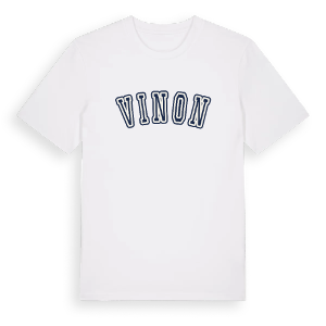 Vinon college t-shirt – ekologisk bomull t-shirt från Pinshirt