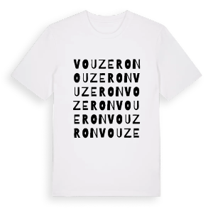 Vouzeron ordlek t-shirt – ekologisk bomull t-shirt från Pinshirt