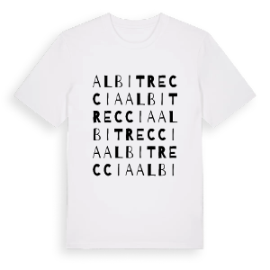Albitreccia ordlek t-shirt – ekologisk bomull t-shirt från Pinshirt