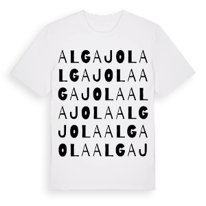 Algajola ordlek t-shirt – ekologisk bomull t-shirt från Pinshirt