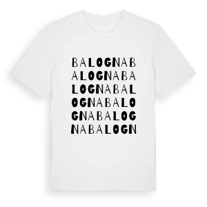 Balogna ordlek t-shirt – ekologisk bomull t-shirt från Pinshirt
