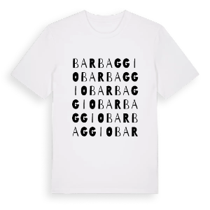 Barbaggio ordlek t-shirt – ekologisk bomull t-shirt från Pinshirt