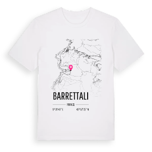 Barrettali karta t-shirt – ekologisk bomull t-shirt från Pinshirt