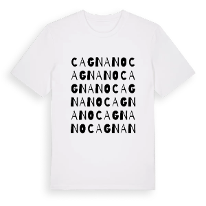Cagnano ordlek t-shirt – ekologisk bomull t-shirt från Pinshirt