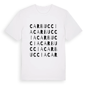 Carbuccia ordlek t-shirt – ekologisk bomull t-shirt från Pinshirt
