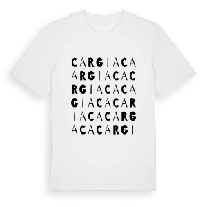Cargiaca ordlek t-shirt – ekologisk bomull t-shirt från Pinshirt