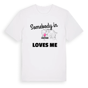 Någon i Centuri älskar mig t-shirt – ekologisk bomull t-shirt från Pinshirt