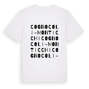 Cognocoli-Monticchi ordlek t-shirt – ekologisk bomull t-shirt från Pinshirt