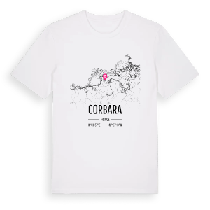 Corbara karta t-shirt – ekologisk bomull t-shirt från Pinshirt