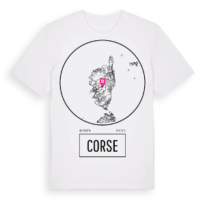 Corse t-shirt – ekologisk bomull t-shirt från Pinshirt