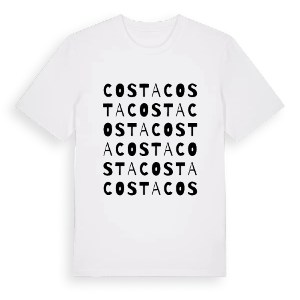 Costa ordlek t-shirt – ekologisk bomull t-shirt från Pinshirt