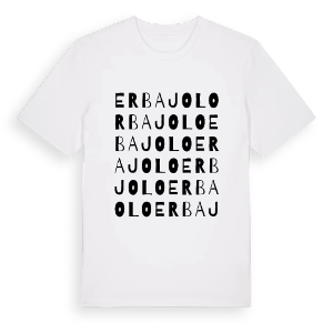 Erbajolo ordlek t-shirt – ekologisk bomull t-shirt från Pinshirt