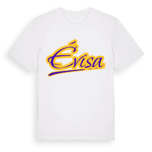 Évisa baseball t-shirt – ekologisk bomull t-shirt från Pinshirt