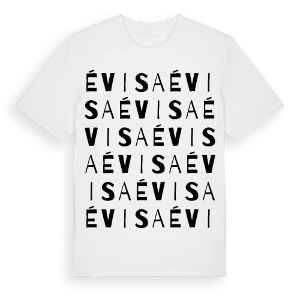 Évisa ordlek t-shirt – ekologisk bomull t-shirt från Pinshirt