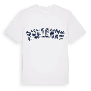 Feliceto college t-shirt – ekologisk bomull t-shirt från Pinshirt