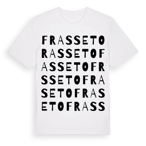 Frasseto ordlek t-shirt – ekologisk bomull t-shirt från Pinshirt