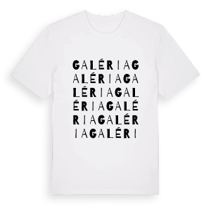 Galéria ordlek t-shirt – ekologisk bomull t-shirt från Pinshirt