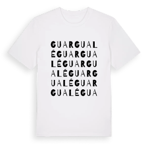 Guargualé ordlek t-shirt – ekologisk bomull t-shirt från Pinshirt