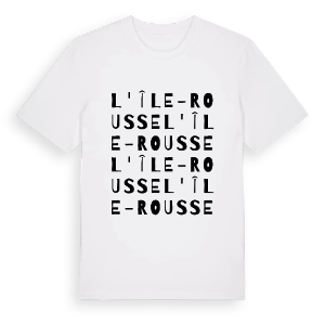 L'Île-Rousse ordlek t-shirt – ekologisk bomull t-shirt från Pinshirt