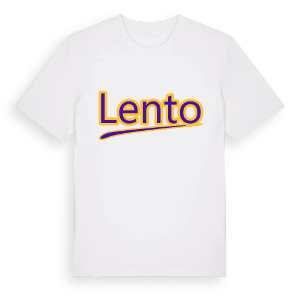 Lento baseball t-shirt – ekologisk bomull t-shirt från Pinshirt