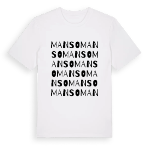 Manso ordlek t-shirt – ekologisk bomull t-shirt från Pinshirt