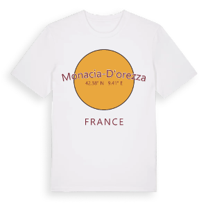 Monacia-d'Orezza cirkel t-shirt – ekologisk bomull t-shirt från Pinshirt