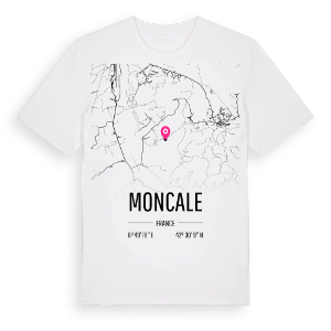 Moncale karta t-shirt – ekologisk bomull t-shirt från Pinshirt