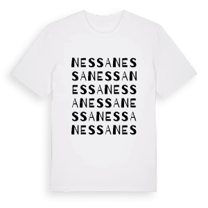 Nessa ordlek t-shirt – ekologisk bomull t-shirt från Pinshirt