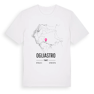 Ogliastro karta t-shirt – ekologisk bomull t-shirt från Pinshirt