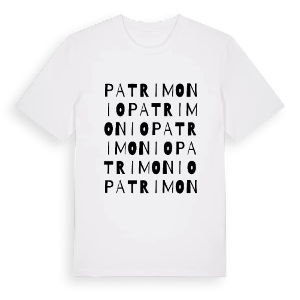Patrimonio ordlek t-shirt – ekologisk bomull t-shirt från Pinshirt