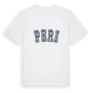 Peri college t-shirt – ekologisk bomull t-shirt från Pinshirt