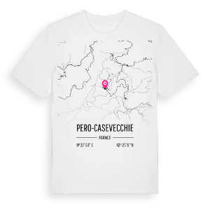 Pero-Casevecchie karta t-shirt – ekologisk bomull t-shirt från Pinshirt
