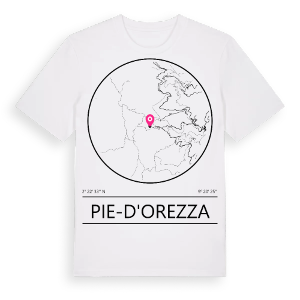 Pie-d'Orezza t-shirt – ekologisk bomull t-shirt från Pinshirt
