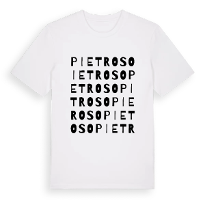 Pietroso ordlek t-shirt – ekologisk bomull t-shirt från Pinshirt
