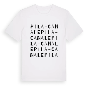 Pila-Canale ordlek t-shirt – ekologisk bomull t-shirt från Pinshirt