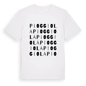 Pioggiola ordlek t-shirt – ekologisk bomull t-shirt från Pinshirt