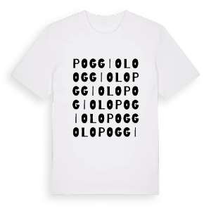 Poggiolo ordlek t-shirt – ekologisk bomull t-shirt från Pinshirt