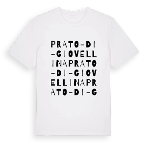Prato-di-Giovellina ordlek t-shirt – ekologisk bomull t-shirt från Pinshirt