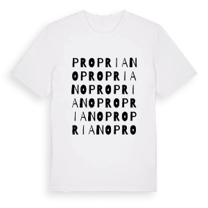 Propriano ordlek t-shirt – ekologisk bomull t-shirt från Pinshirt