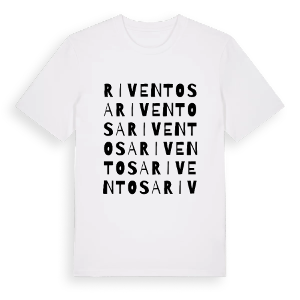 Riventosa ordlek t-shirt – ekologisk bomull t-shirt från Pinshirt