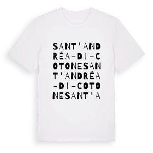 Sant'Andréa-di-Cotone ordlek t-shirt – ekologisk bomull t-shirt från Pinshirt