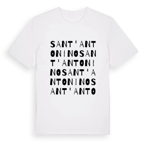 Sant'Antonino ordlek t-shirt – ekologisk bomull t-shirt från Pinshirt