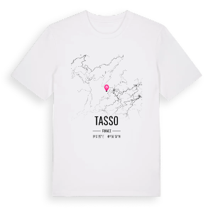 Tasso karta t-shirt – ekologisk bomull t-shirt från Pinshirt