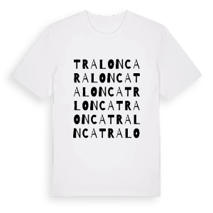 Tralonca ordlek t-shirt – ekologisk bomull t-shirt från Pinshirt