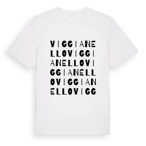 Viggianello ordlek t-shirt – ekologisk bomull t-shirt från Pinshirt