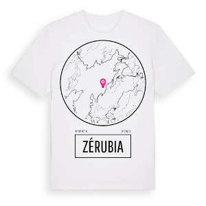 Zérubia t-shirt – ekologisk bomull t-shirt från Pinshirt