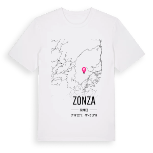 Zonza karta t-shirt – ekologisk bomull t-shirt från Pinshirt