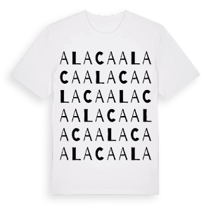 Alaca ordlek t-shirt – ekologisk bomull t-shirt från Pinshirt