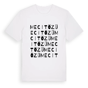 Mecitözü ordlek t-shirt – ekologisk bomull t-shirt från Pinshirt
